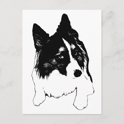 Snowflake Skyline Postcard ポストカード (正面)