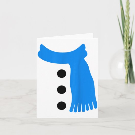 Snowflake Snowman Costumes Christmas Family Matchi カード (正面)