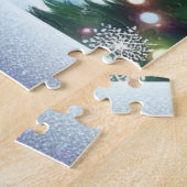 Snowflake Sparkle Baby Reindeer ジグソーパズル (側面)