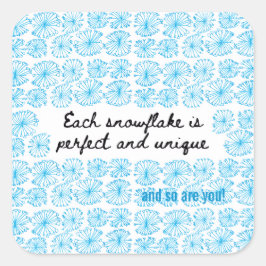 Snowflake Sticker スクエアシール
