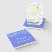 Snowflake Stone Coaster ストーンコースター (横)