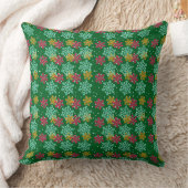 Snowflake Throw Pillow クッション (ブランケット)
