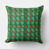 Snowflake Throw Pillow クッション (正面)
