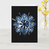 Snowflake Winter Christmas Matching  カード (黄色い花)