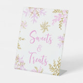 Snowflake Winter Shower Sweets & Treats 台座サイン (正面)