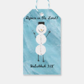 Snowflake Wrapping Paper ギフトタグ (裏面)