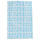 Snowflake Wrapping Paper ミディアムペーパーバッグ (正面)