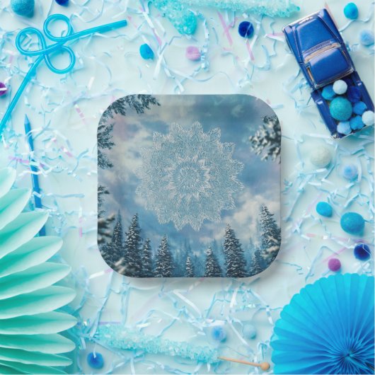 SnowFlakeFrost ペーパープレート (パーティー)