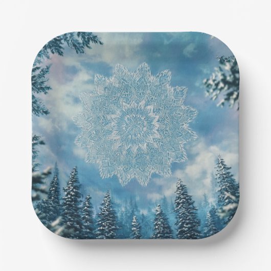 SnowFlakeFrost ペーパープレート (正面)
