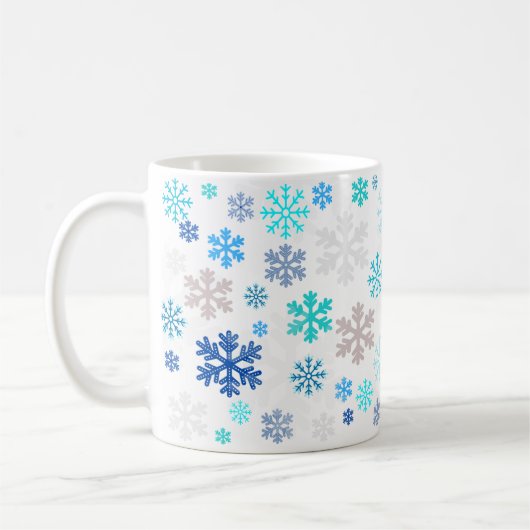 Snowflakes コーヒーマグカップ (左)