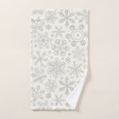 Snowflakes バスタオルセット (ハンドタオル)