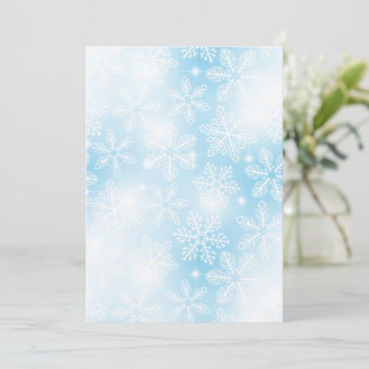 Snowflakes and lights on blue (スタンド正面)