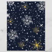 Snowflakes Christmas Holiday Party Invitation チラシ (裏面)