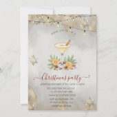 Snowflakes,Christmas Pine Tree Lights Company  Inv 招待状 (正面)