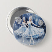 Snowflakes from The Nutcracker Ballet 缶バッジ (正面&裏面)