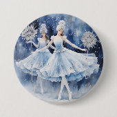 Snowflakes from The Nutcracker Ballet 缶バッジ (正面)
