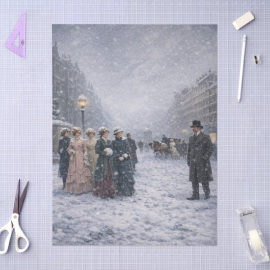 Snowflakes in Paris 薄葉紙 (クラフト)