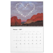 Snowflakes in Summer カレンダー (2月 2027)