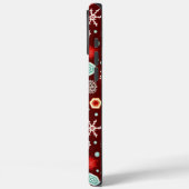 Snowflakes on Burgundy Case-Mate iPhoneケース (裏面 / 左)