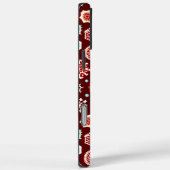Snowflakes on Burgundy Case-Mate iPhoneケース (裏面 / 右)
