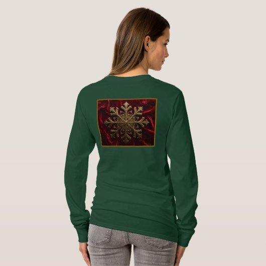 Snowflakes on image of Velvet Tシャツ (裏面フル)