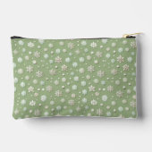 Snowflakes on Mint アクセサリーポーチ (裏面)