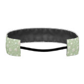 Snowflakes on Mint アスレチックヘッドバンド (裏面)