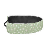 Snowflakes on Mint アスレチックヘッドバンド (左)