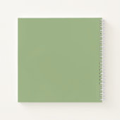 Snowflakes on Mint ノートブック (裏面)