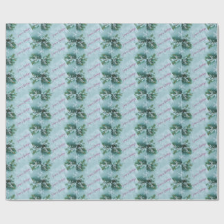 Snowflakes patterned gift wrap ラッピングペーパー