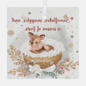  Snowflakes, Snuggles & A Season of Firsts  ガラスオーナメント (裏面)