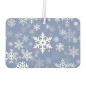 Snowflaksグラフィックカラー背景 カーエアーフレッシュナー (裏面)