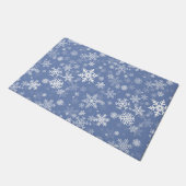 Snowflaksグラフィックカラー背景 ドアマット (アングル)