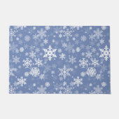 Snowflaksグラフィックカラー背景 ドアマット (正面)