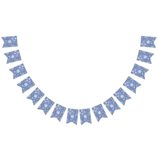 Snowflaksグラフィックカラー背景 バンティングフラッグ (全)