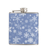 Snowflaksグラフィックカラー背景 フラスク (正面)