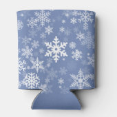 Snowflaksグラフィックカラー背景 缶クーラー (裏面)