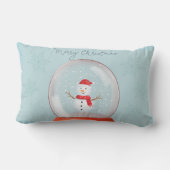 Snowglobe Wonderland Throw Pillow ランバークッション (裏面)