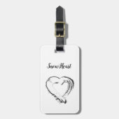 SnowheartラゲッジタグSnowheartバード ラゲッジタグ (正面縦)