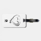 SnowheartラゲッジタグSnowheartバード ラゲッジタグ (裏面横)