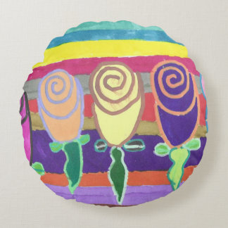 Snowie Roses Round Pillow ラウンドクッション