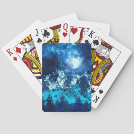 Snowing Night Mountains トランプ