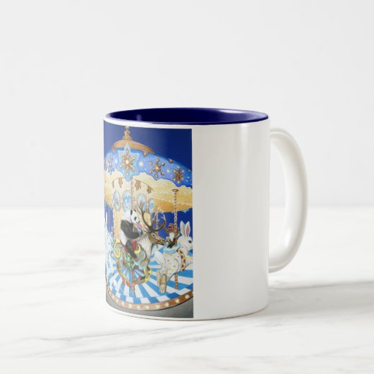 Snowlandの回転木馬のマグ ツートーンマグカップ (正面右)