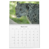 SnowLeopardM002のユキヒョウ カレンダー (3月 2027)