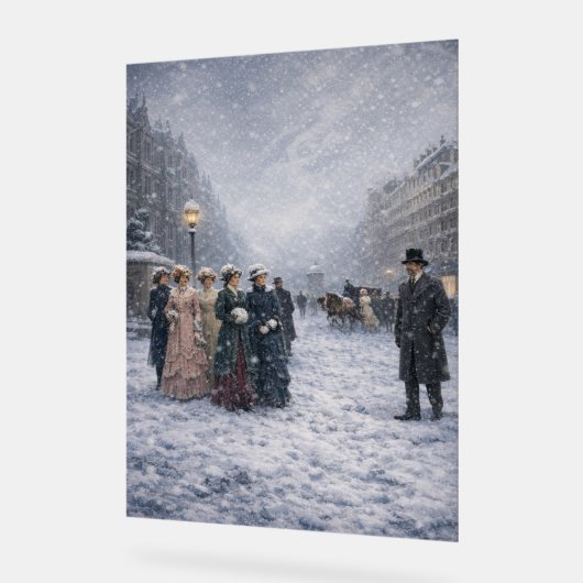  Snowlight in Paris アクリルサイン (傾斜)