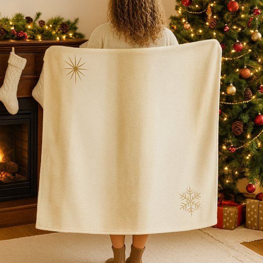 Snowlit Hearth Luxe Fleece Blanket フリースブランケット
