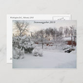 Snowmaggedon 2010年 ポストカード (正面/裏面)