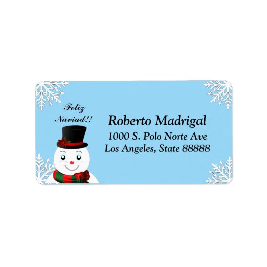 snowmam ラベル (正面)