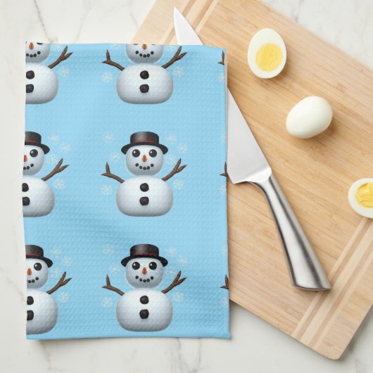 Snowman キッチンタオル (四つ折り)