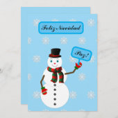 snowman シーズンカード (正面/裏面)